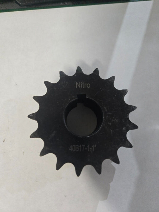 Nitro 40B17 1" Finished Bore Sprocket (40BS17H-1)