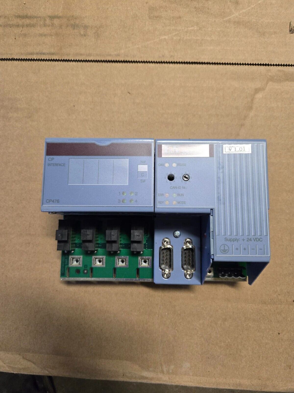 Unused as Pictured G.A. Braun E05110212 Module CPU476 B&R Blue