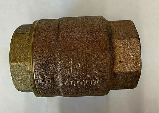 Milnor 96D087BCK 1-1/2 Watts Bronze Silent Check Valve