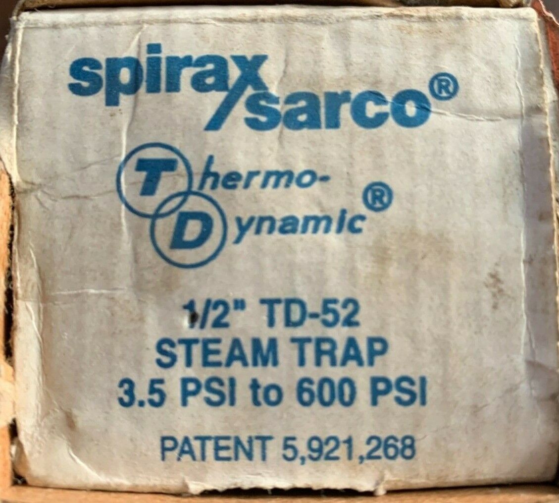 Spirax Sarco TD52 1/2 inch Thermo-Dynamic Steam Trap