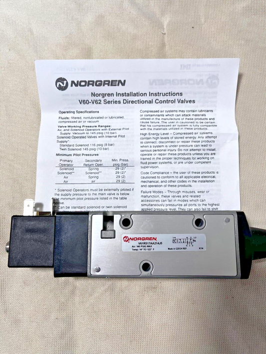 V61R517A-A214J5, Norgren Solenoid Valve