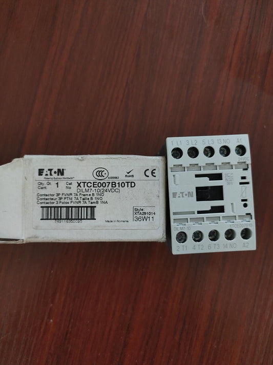 IEC Magnetic Contactor, 3 Poles, 24V DC, 7 A, Reversing