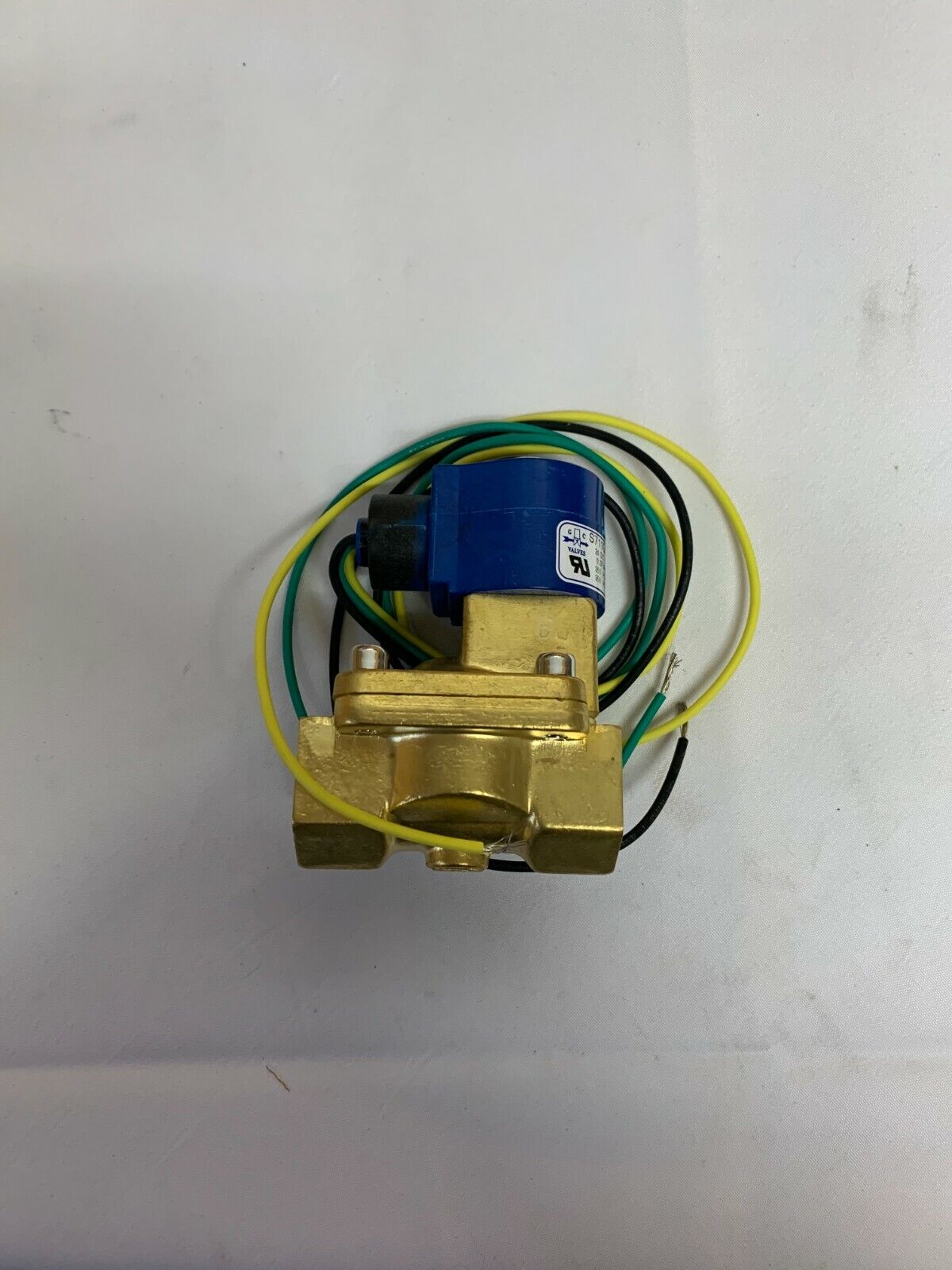 S711GF16N9EG5,3/4" NPT, 2-Way Brass Solenoid Valve, Closed, Buna, 24vDC