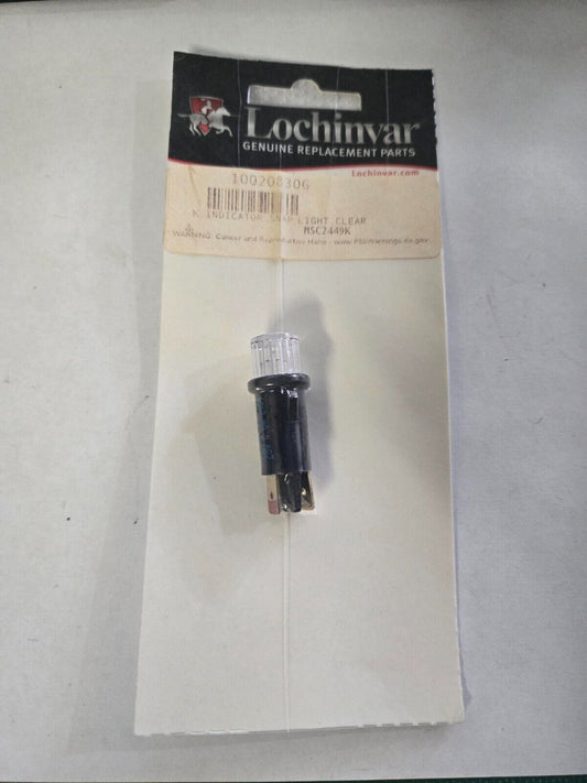 New Lochinvar 100208306 28V Indicator Snap Light Clear